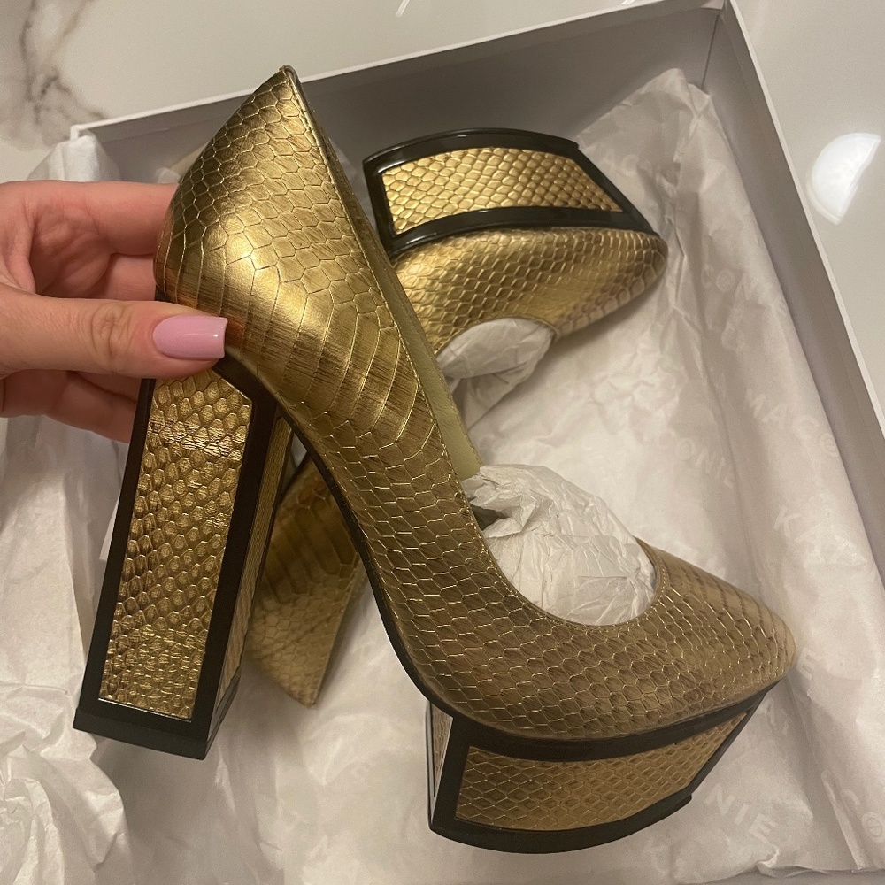 Kat Maconie Gold Pumps
